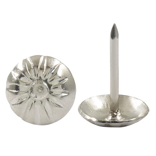 7/16 inch Upholstery Tacks, Silver, 100-Piece - color: Silver