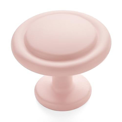 Ravinte Pink Round Cabinet Knobs,Zinc Pulls,1-1/4 Inch,30 Pack - color: Pink