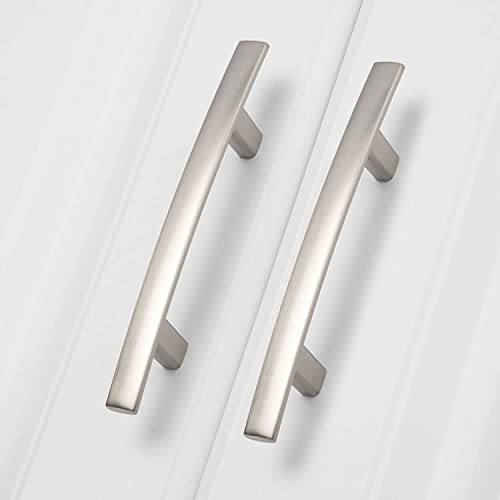 homdiy 5 Pack Brushed Nickel Cabinet Pulls, Solid Zinc Alloy, 3 Inch CC - color: Brushed Satin Nickel, size: 3 Inch Hole Center