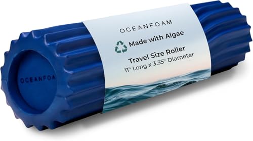 Oceanfoam Ripple Roller Small Foam Roller for Physical Therapy (Royal Blue) - color: Royal Blue