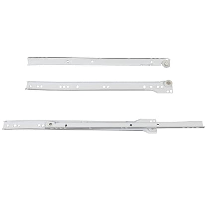 Laurey 10514 - White Bottom Mount Euro - Drawer Slide - 14 Inch - Pair