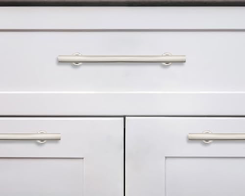 khtumeware 10 Pack 3-3/4 Inch(96mm) Polished Nickel Cabinet Pulls Kitchen Solid Heavy Duty Cabinet Pulls Kitchen Cabinet Hardware for Cupboard Drawer Handles Dresser Pulls - color: Polished Nickel, size: 3 3/4" Hole Center
