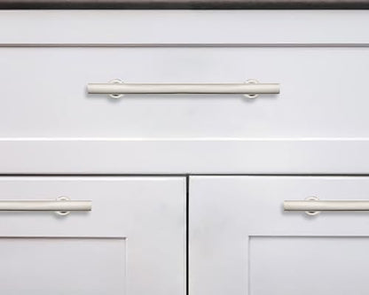 khtumeware 10 Pack 3-3/4 Inch(96mm) Polished Nickel Cabinet Pulls Kitchen Solid Heavy Duty Cabinet Pulls Kitchen Cabinet Hardware for Cupboard Drawer Handles Dresser Pulls - color: Polished Nickel, size: 3 3/4" Hole Center