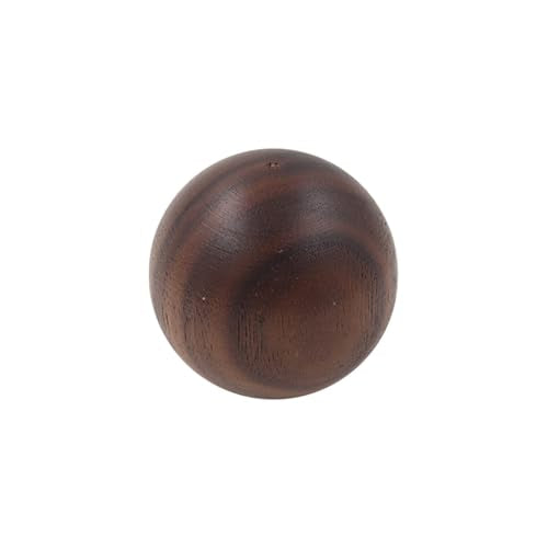Wood Ball Drawer Knob,ULIFESTAR Unfinished Black Walnut Wood Ball Dresser Knobs,2PCS Wood Furniture Knobs,Wood Ball Pull Handle for Cabinets Wardrobe Cupboard Bookshelf Armoire Desk(4*4cm/1.57*1.57") - size: 4*4cm/1.57*1.57" Black Walnut