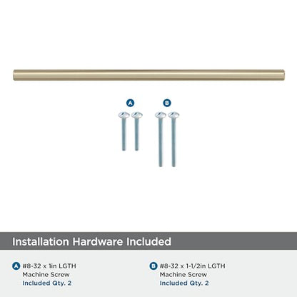 Amerock 8-13/16" Bar Pulls Golden Champagne Drawer Pull - color: Golden Champagne, size: 8-13/16 Inch (224 mm) Center-to-Center