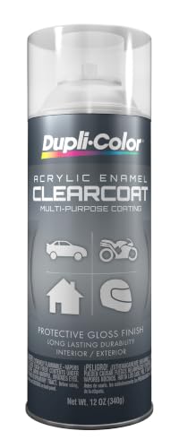 Dupli-Color Multi-Purpose Enamel, Gloss, Crystal Clear, 12 oz - color: Crystal Clear, size: 1 Count (Pack of 1)