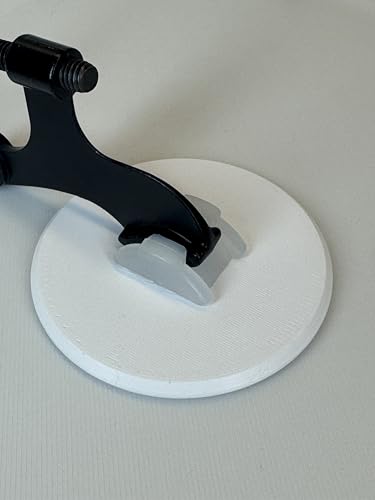 60mm Door Hole Cover Patch & Door Knob Wall Protector | Hinge Pin Stopper Shield, Snow White Micro-Textured Surface, Self-Adhesive Repair Cover with 3M VHB, 4-Pack | 3D Printed in USA