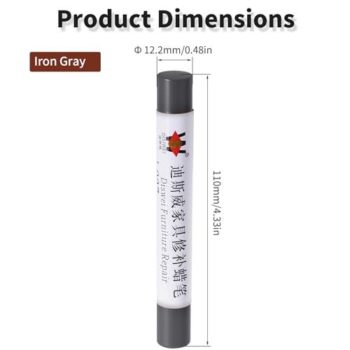 Wood Filler Sticks, Iron Gray, Scratch Repair Crayons - color: Iron Gray