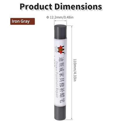 Wood Filler Sticks, Iron Gray, Scratch Repair Crayons - color: Iron Gray