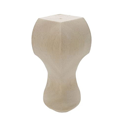 Solid Wood Furniture Legs, 5.83 Inch Height, 4Pcs