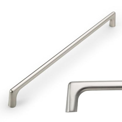 Amerdeco 10 Pack Brushed Satin Nickel Cabinet Pulls 8.8" - color: Brushed Satin Nickel, size: 8.8" hole center