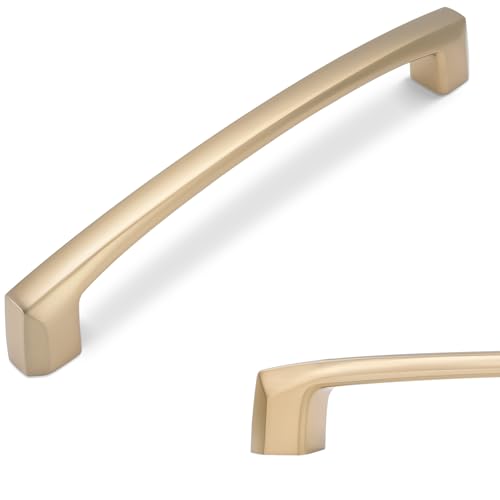 10 Pack 5 Inch Kitchen Cabinet Handles Champagne Bronze Cabinet Pulls Zinc Alloy Drawer Pulls Kitchen Hardware - color: Champagne Bronze, size: 5'' Hole Center(128mm)