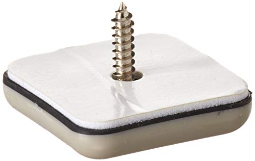 Shepherd SlideGlide 1-3/8" Square Adhesive Furniture Sliders for Carpet, Heavy-Duty Protective Furniture Moving Pads with Self-Adhesive or Screw-On Application, Set of 4, Beige - style: 1-3/8 Inch, 4-Pack