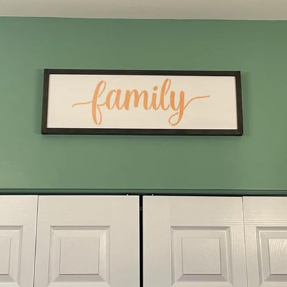 Large Family Stencils for Painting - 6 Pack Family Stencil Templates for Painting on Wood, Reusable Letter Stencils for Chalkboard Wood Crafts Signs & Home Front Door Mat Decorations - style: Family