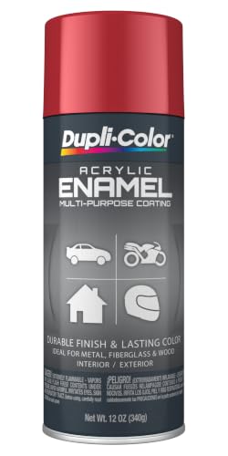 Dupli-Color Multi-Purpose Enamel, Gloss, Cherry Red, 12 oz - color: Cherry Red, size: 1 Count (Pack of 1)
