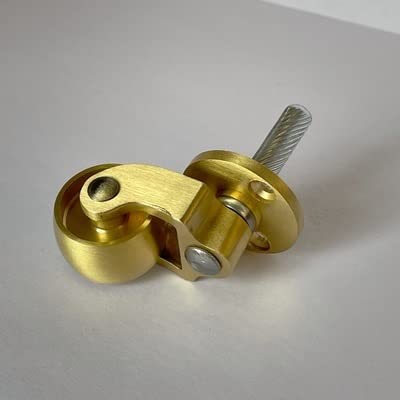Antique Solid Brass Caster with 25mm Wheel,Moving Castor Wheels,Set of 4