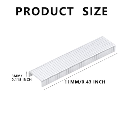 5600PCS 1003J U-Shaped Staples, 20 Gauge 1/8" Galvanized Fasteners
