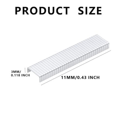 5600PCS 1003J U-Shaped Staples, 20 Gauge 1/8" Galvanized Fasteners