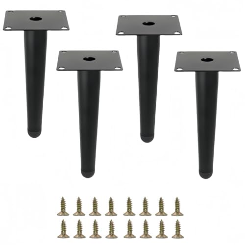 8 Inch Black Furniture Couch Cabinet Dresser Legs Set of 4 - color: Black, size: 8"-Set of 4