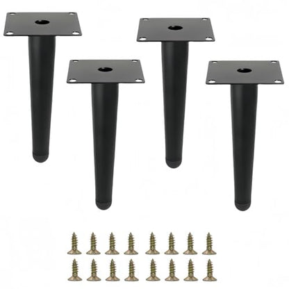 8 Inch Black Furniture Couch Cabinet Dresser Legs Set of 4 - color: Black, size: 8"-Set of 4