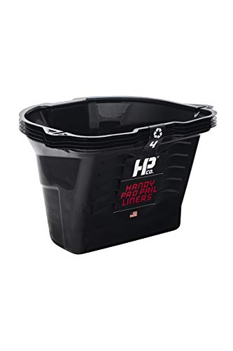 Handy Paint Pro Pail, Holds 1/2 Gallon of Paint or Stain, Quick Cleanup, Easy Color Change, Fits 4-6 Inch Mini Roller, Disposable Liners, 4 Pack - size: Disposable Liners, 4 Pack