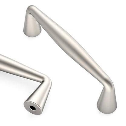 Asidrama Brushed Satin Nickel Cabinet Pulls Solid Handles,3 Inch,10 Pack - color: Brushed Satin Nickel, size: 3" Hole Center(76mm)
