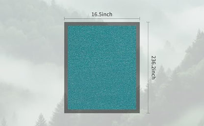 Fabric Grasscloth Texture Self-Adhesive Wallpaper Linen Peel and Stick Wallpaper Easy to Apply Removable Easy to Clean for Bedroom Livingroom Cabinet 16.5inx236.2in -Green - color: Green