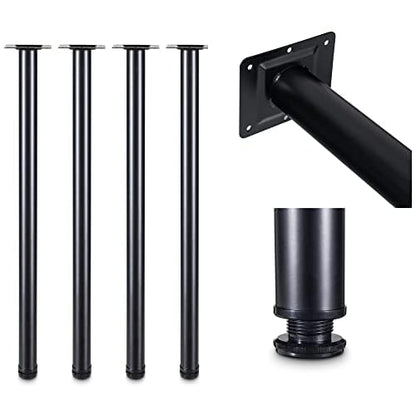 LCSDLHLSY 36 Incn Heavy Duty Table Legs,Metal Desk Lesg,Set of 4(Black). - size: 36 Inch