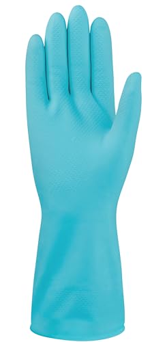 Mr. Clean Ultra Flex Reusable Latex Cleaning Gloves with Non-Slip Grip, Large, Blue - size: Large (Latex, 1 Pair)