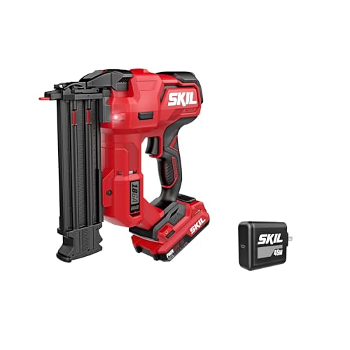 SKIL PWR CORE 20 Brushless 20V 18Ga Brad Nailer Kit including 2.0Ah USB-C Battery and Charger-NA1800B-10 - style: Brad Nailer Kit