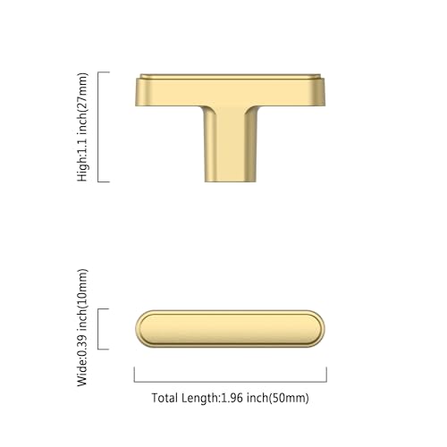 10 Pack Kitchen Cabinet Knobs Brushed Gold Dresser Knobs Drawer Knobs Kitchen Cabinet Hardware Knobs for Dresser Drawers - color: Brushed Gold, size: knob