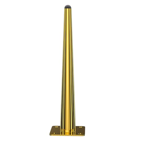 Osring 28 Inch Furniture Table Legs Straight, Gold Metal Coffee Table Feet - size: 28 Inch