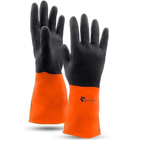 Gastody™ - Chemical Resistant Gloves, Reusable,Heavy Duty Safety Work Gloves,Resist Acid,Oil,Alkali - S-M-L-XL-XXL Size - size: Small, style: Set of 1 Pair
