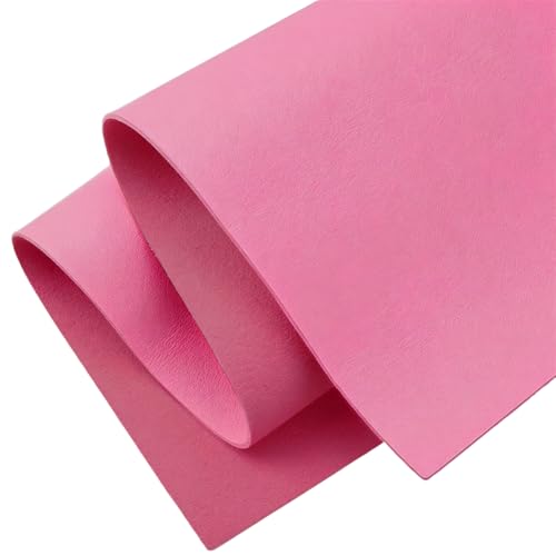23x13 Inch PU Leather Fabric Sheets 1.5mm Thick Synthetic Square Leather Pieces Tooling for Arts Crafts Tooling Belt Sewing Wallet Earring Engraving DIY Hobby Upholstery Pink - color: Hot Pink