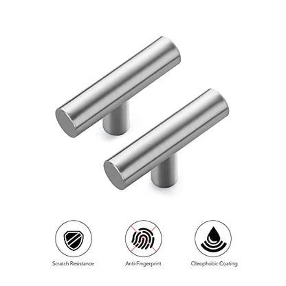 Ravinte Brushed Nickel Cabinet Pulls, Cabinet Handles, 2 Inch, 10 Pack - size: 2 Inch Length