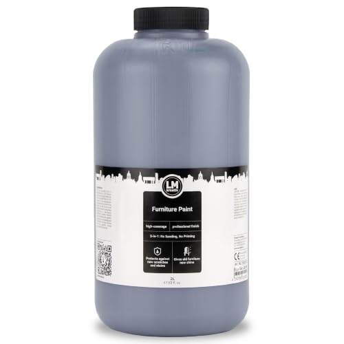LM Furniture Paint 67,63 fl oz - Denim Blue - - color: Denim Blue, size: 67.63 Fl Oz (Pack of 1)