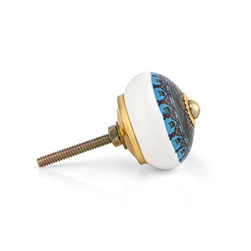 Drawer Knobs - Pack of 12 - color: Multicolour Mandala