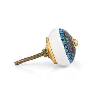 Drawer Knobs - Pack of 12 - color: Multicolour Mandala
