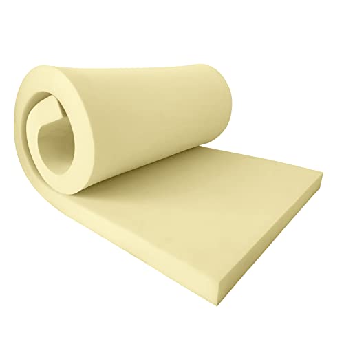 Nigoone Upholstery Foam Cushion High Density, 2" X 24" X 72" Firm Padding Soft Support, Bench Cushion Replacement for Sofa Pillows Chairs - size: 2x24x72