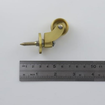 Semetall 4-Piece Brass Threaded Stem Casters - style: A-105