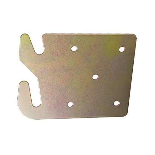 Bed Rail and Frame Hook Plates, Universal Hardware for Wooden Beds, 4pcs