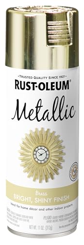 Rust-Oleum Metallic Brass Spray Paint - color: Brass, size: 11 Ounce (Pack of 1)