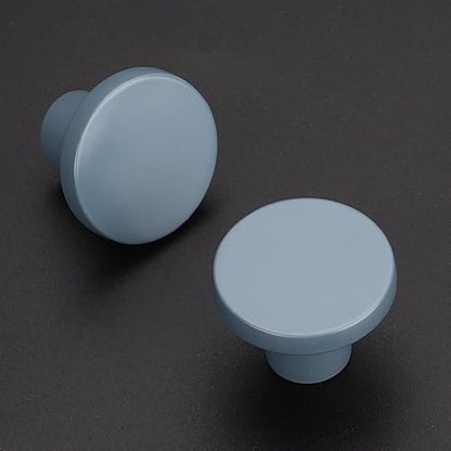 Ravinte Cabinet Knobs, 10 Pack Light Blue Dresser Drawer Pulls, 1-1/5 Inch - color: Light Blue