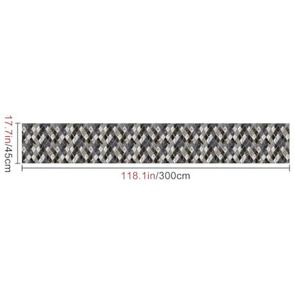 HOMETITUTE Marble Geometric Peel Stick Wallpaper 118.1x17.7 Inch Vinyl - color: Marble