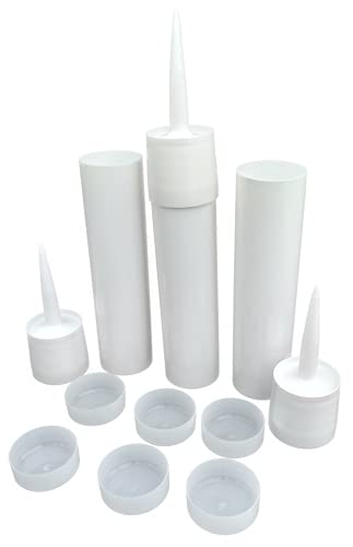 Reusable Empty Caulk Tube - REFILLABLE CAULKING Cartridge 28 oz. 900 ml. - 3 Pack - Made in USA (28 oz. Tubes) - size: 28 Ounce