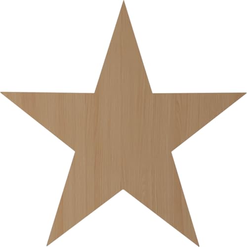 Ekena Millwork ROS04X04GLAL Galveston Star Rosette, 4 1/8"W x 4 1/8"H x 5/8"P, Alder - color: Alder, size: 4 1/8"W x 4 1/8"H x 5/8"P
