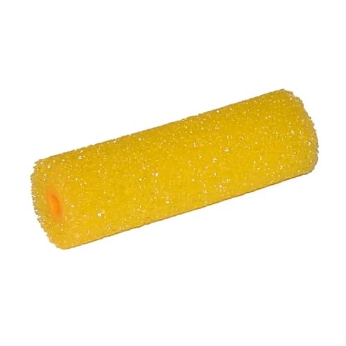Dominion Sure Seal Foam Roller 4 Inch - Small Paint Roller Kit for Home Improvement, Foam Paint Brush, Mini Paint Roller, Yellow Foam Roll Brayer