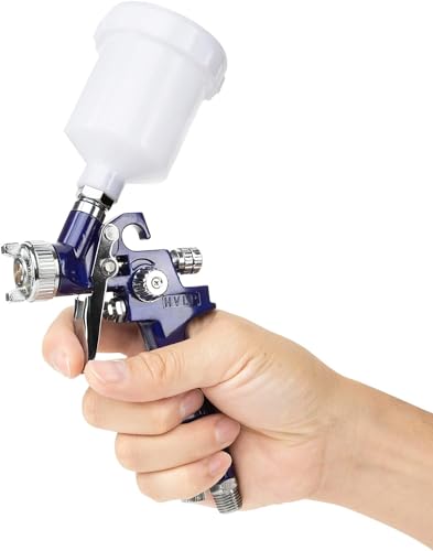 NEIKO 31207A HVLP Mini Gravity Feed Air Spray Paint Gun | 1.0 mm Nozzle Size | 125 cc - style: 1.0mm nozzle, Mini