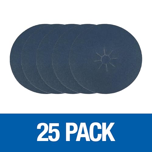 Mercer Industries 410060 Zirconia Cloth Floor Sanding Edger Discs, 7" x 7/8" Hole, Grit 60X (25 pack) - color: Zirconia, size: 7" x 7/8" Hole, style: 60X (25 pack)