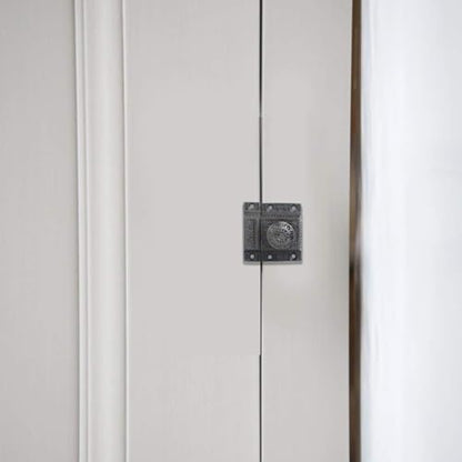 A29 Cabinet Latch, Cast Iron, Windsor Design, Antique Iron Finish - color: Antique Iron-B